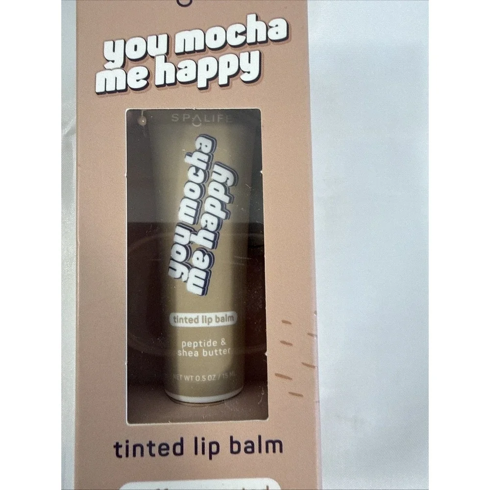 Spa Life Tinted Lip Balm You‎ Mocha Me Happy Coffee Scented 0.5 Oz